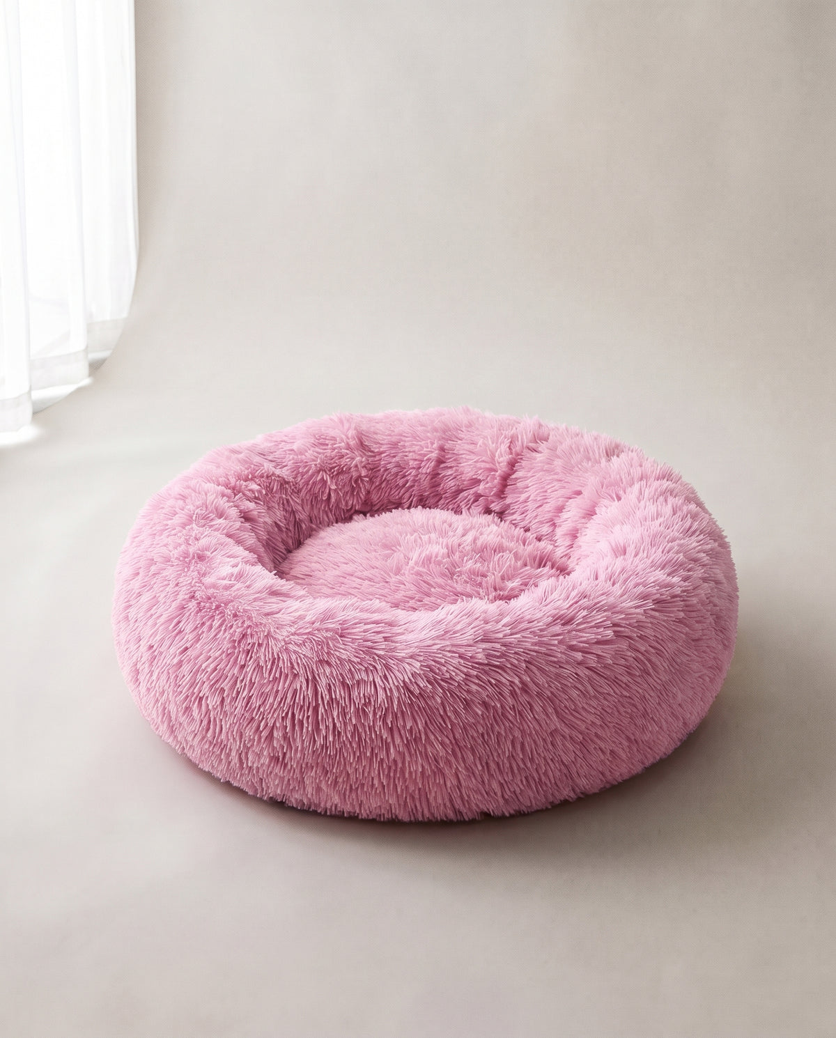 kuschelrund Donut-Bett in Pink